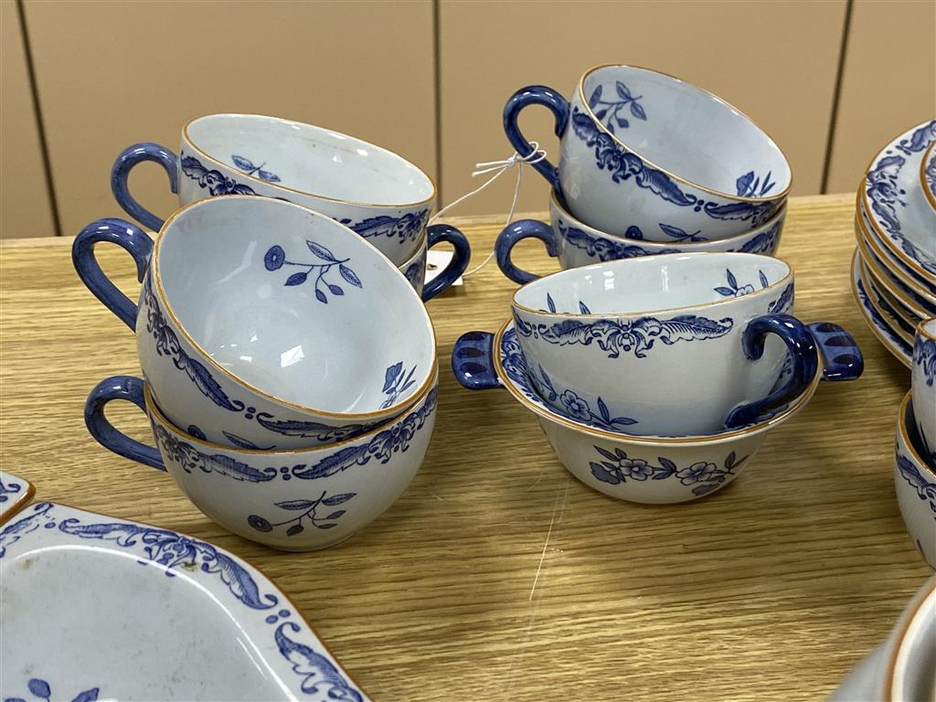 A Rorstrand East Indies tea service with revolving stand